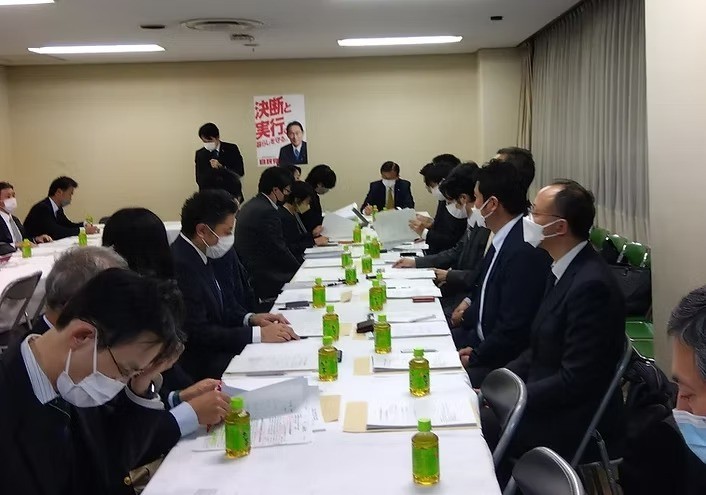 自由民主党の「予算・税制等に関する政策懇談会」に参加